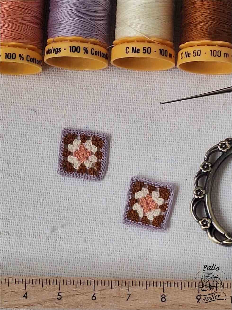 Mikrogehäkelte Oma Quadrat