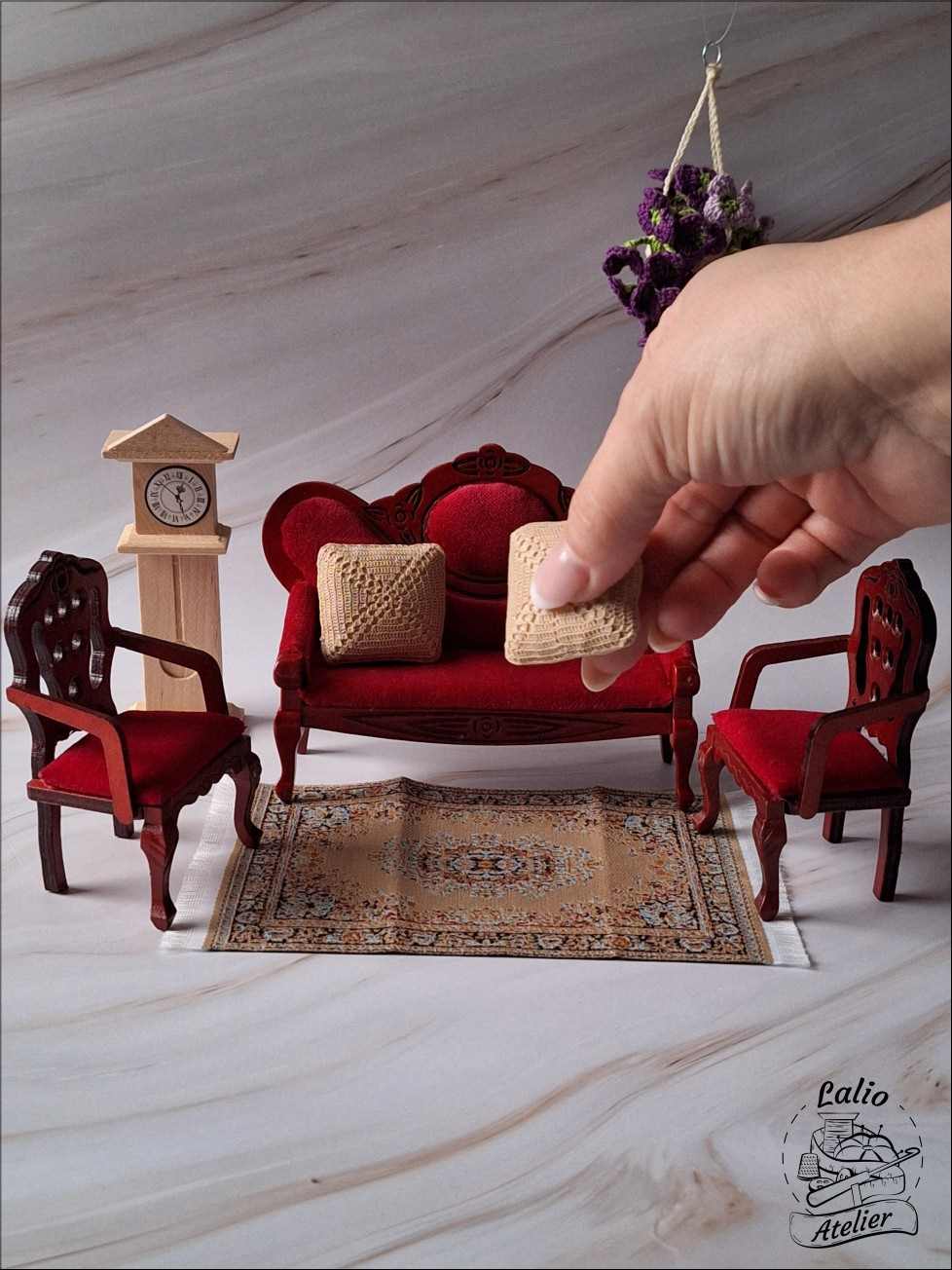 Mikro-Häkel-Miniatur-Kissen