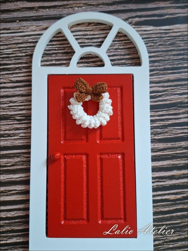 Mikrogehäkelter Weihnachtskranz in Naturfarben – Handgemacht & Boho - Image 3